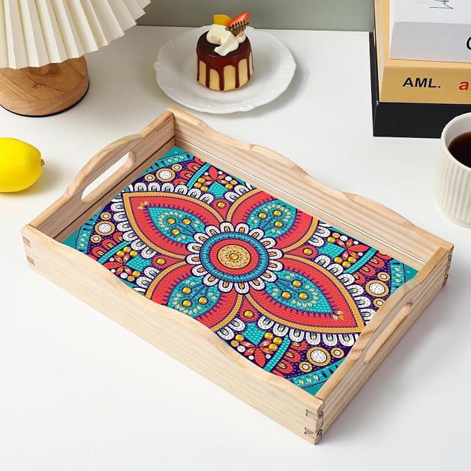 EWJRNSF Diamond Art Kits for Adults Wooden Serving Trays - Image 7