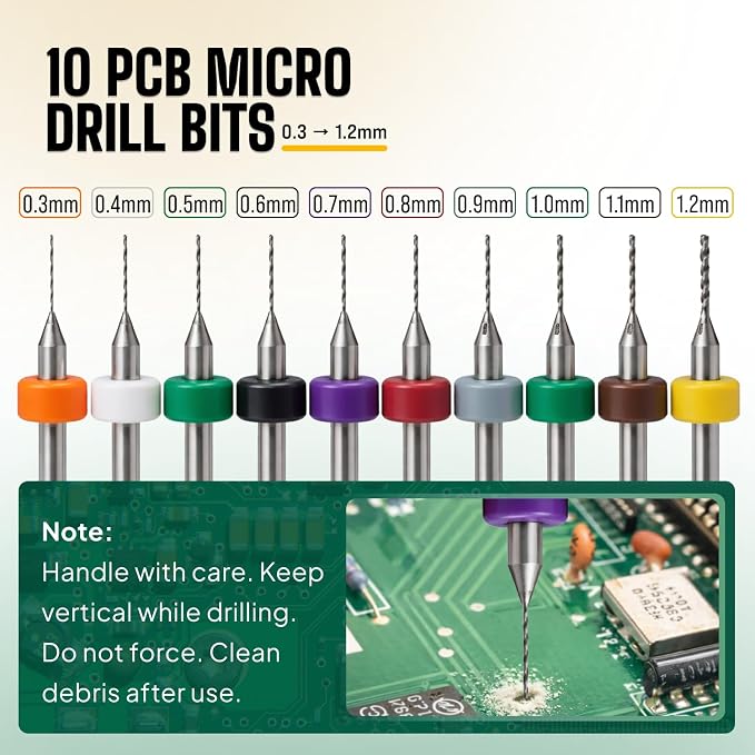 Precision Pin Vise Hand Drill Set, 28 Micro Drill Bits - Image 6