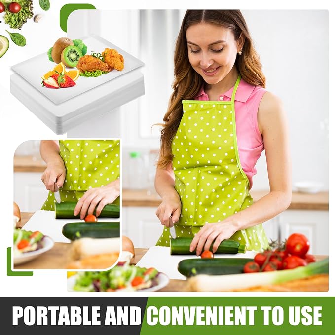 Hushee 120 Count Disposable Cutting Board Sheets 9 x 11 Inch Disposable Sheets - Image 6