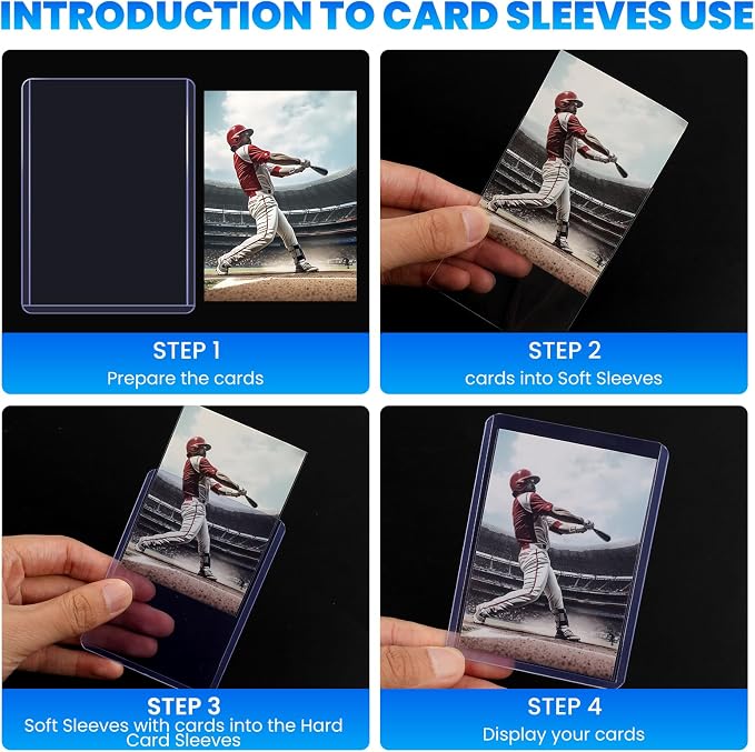 600 Card Sleeves Top Loaders for Cards, Baseball Card Protectors, Trading Card - Image 5