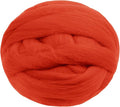 JeogYong Needle Felting Wool, 7.05oz Wool Roving Chunky Wool Yarn, Dark Orange by JeogYong