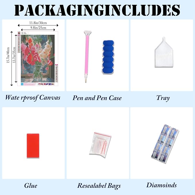 Ausanrl Flowers Diamond Painting Kits - Image 5