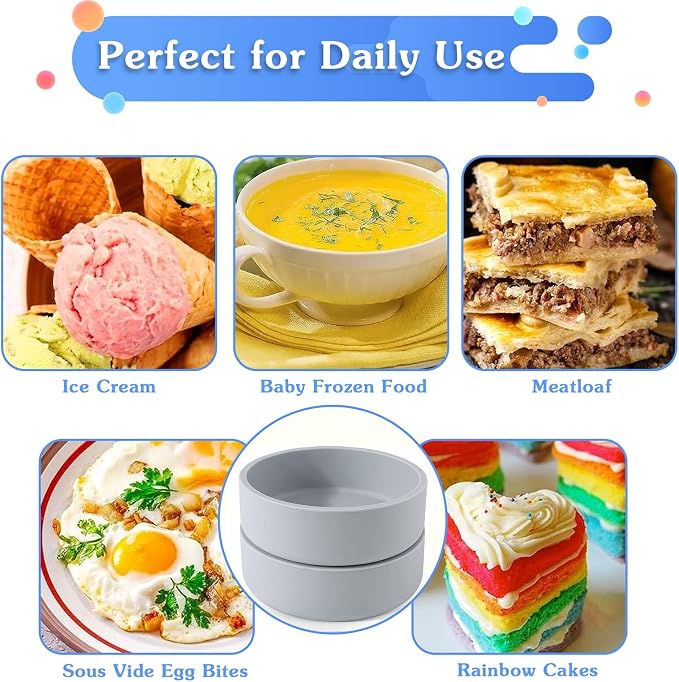 3Pcs ZHYEEDAA Air Fryer Egg Mold, Silicone Egg Molds, Individual Egg Bite Maker - Image 6