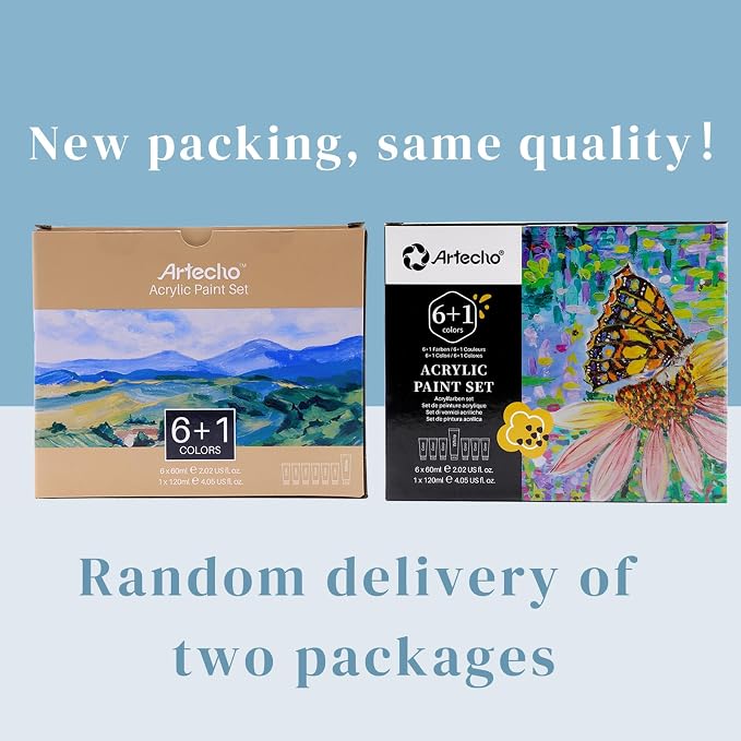 Artecho Acrylic Paint Set, 7 Primary Colors - Image 2