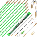 14FT Fiberglass Running Electrical Wire Glow Rods Wire Pulling with 8 Different Attachments, Fish Rods Electrical Kit and Fish Tape Wire Puller