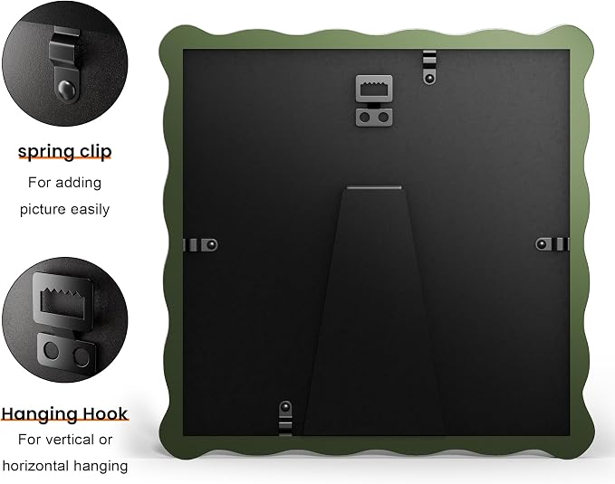 8X8 Wavy Picture Frame With Mat - Image 2