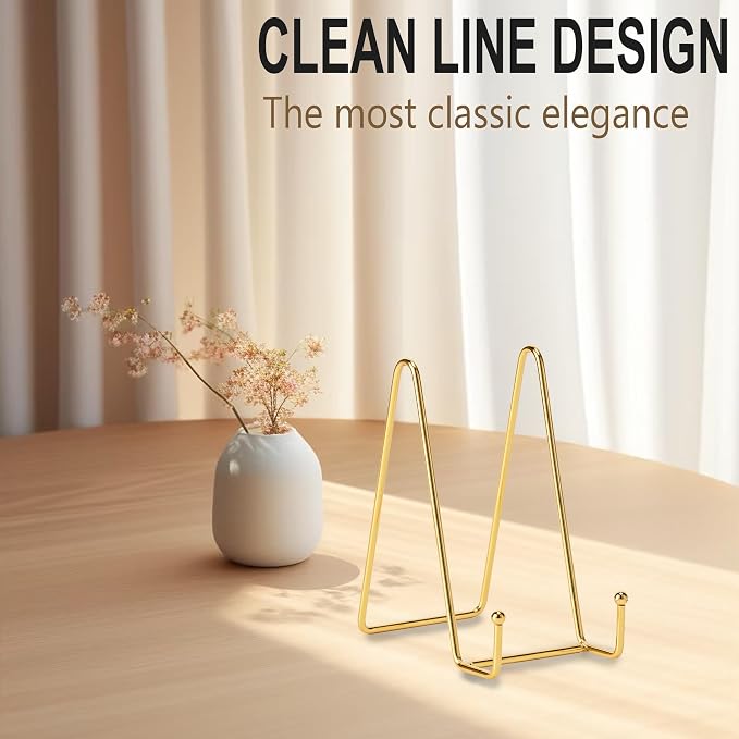 Hoewina Plate Stands for Display, Plate Holder Display Stands, Metal Frame - Image 3