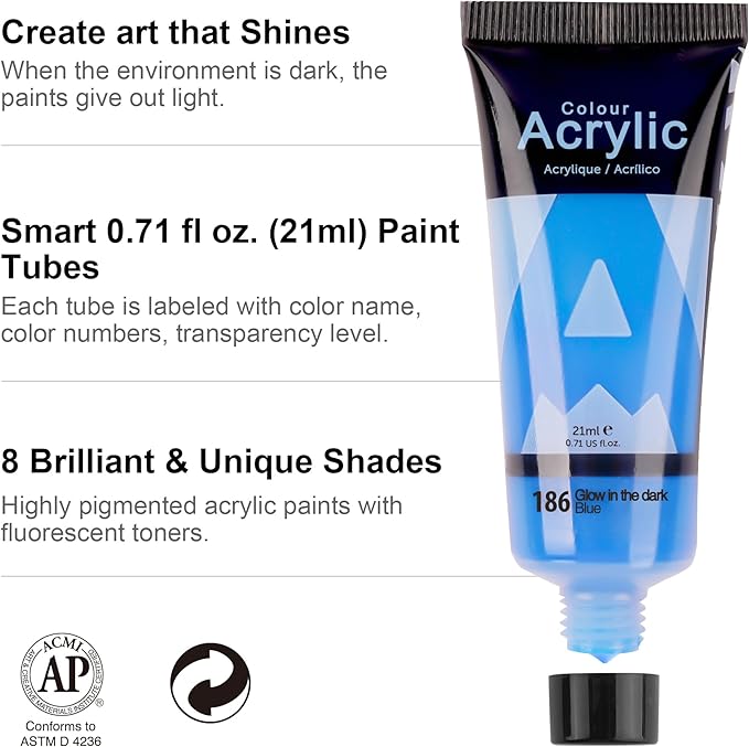 AUREUO Glow in the Dark Acrylic Paint - Image 6