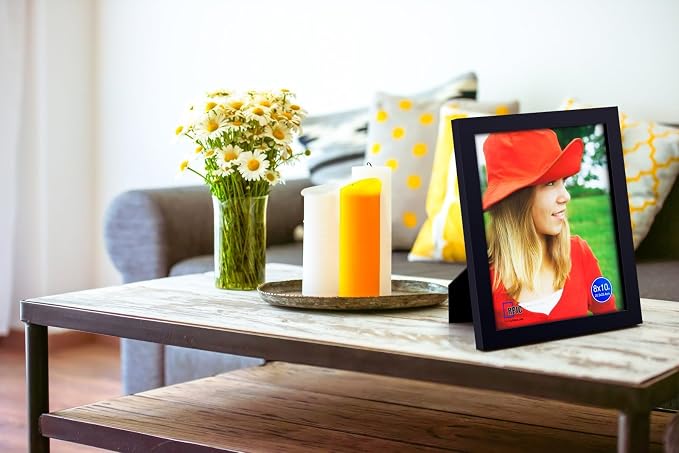 RPJC 8x10 Picture Frames Made of Solid Wood High Definition Glass - Image 7