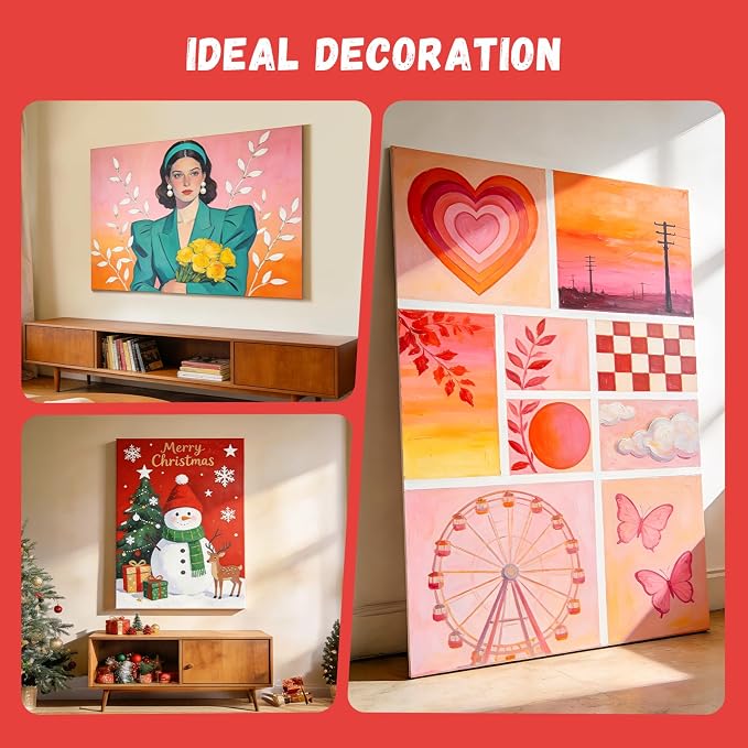 Simetufy 5 Pack 20"x30" Large Canvas Boards - Image 7