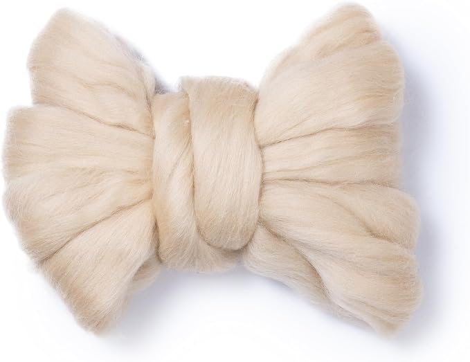 Pure Wool roving, 2 OZ. Best Wool by Kondoosnaturalfibers