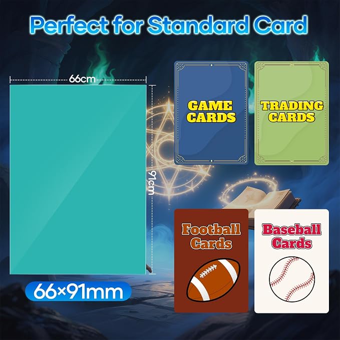 500 Count Card Sleeves, Matte Magic Card Sleeves, Smooth Shuffle & Tear - Image 5
