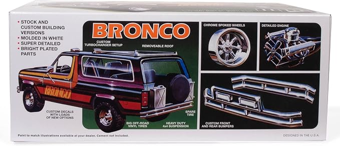 MPC 1980 Ford Bronco 1:25 Scale Model Kit - Image 9