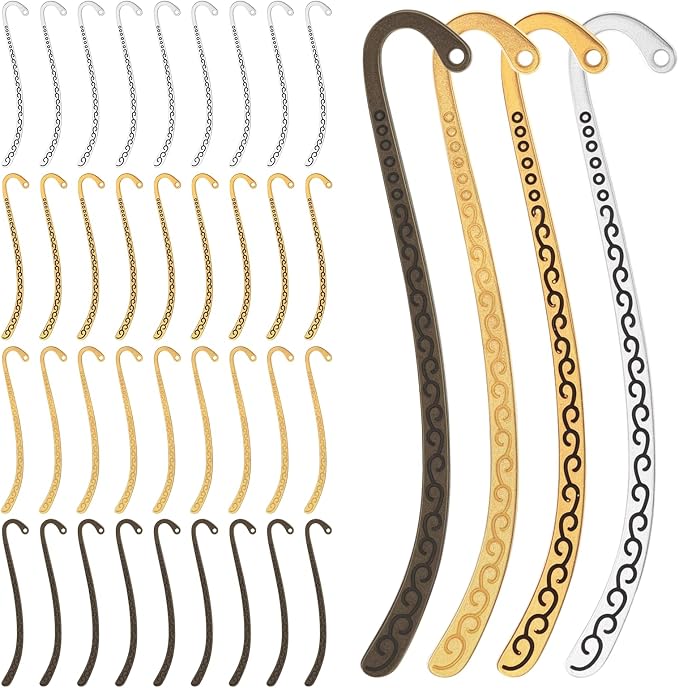 40 Pcs Metal Bookmark DIY Bookmarks by Unknown