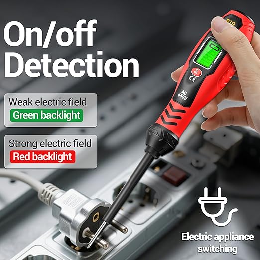 Multimeter with Voltage Tester Screwdriver Measures Non Contact Voltage Detector,Current,Resistance,Continuity,Diodes,Dual Range AC 11V/30V-1000V,Live/Null Wire Electric Tester with LCD Display
