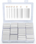 Wirefy Heat Shrink Tubing Kit - 3:1 Ratio Adhesive Lined, Marine Wire Shrink Wrap Tube - Waterproof Industrial, Automotive Tubes - White - 275 PCS | White Heat Shrink Tube