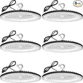 6 Pack 200W UFO Led High Bay Light,IP66 Waterproof,120VAC,30500LM 5000K Daylight Commercial Bay Lighting,850W MH/HPS with Plug Area Lighting for Warehouse/Shop/Workshop/Barn/Gym/Factory