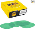 Dura-Gold Premium 1500 Grit 6" Gold Sandpaper Discs, No Hole Pattern Dustless, Box of 50, Hook & Loop Backing for DA Sander, Finishing Coarse Sanding Abrasive Automotive Paint, Woodworking Wood, Metal