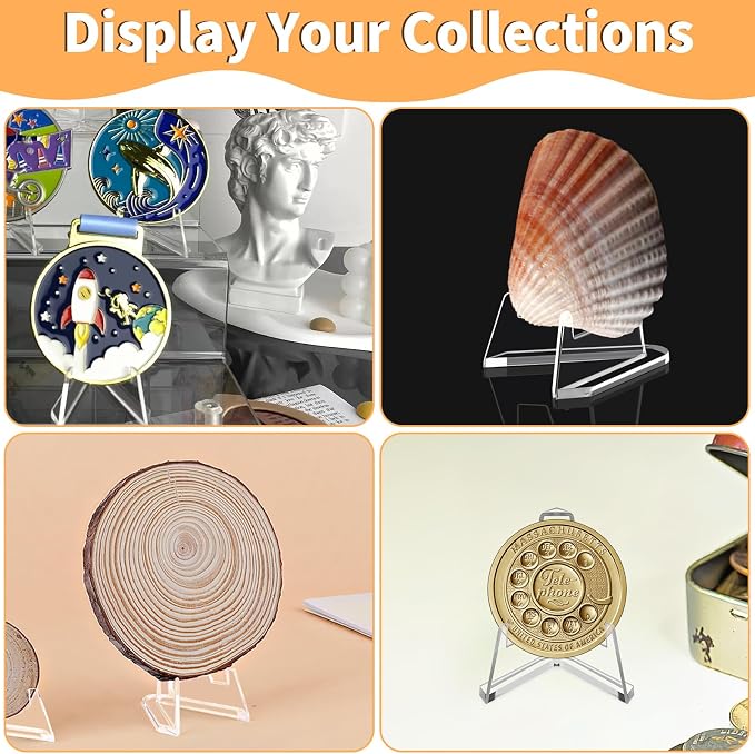 NIUBIER Card Display Stand, Arcylic Card Holder, 2.2 in | 30 Pcs, Display Sport - Image 3
