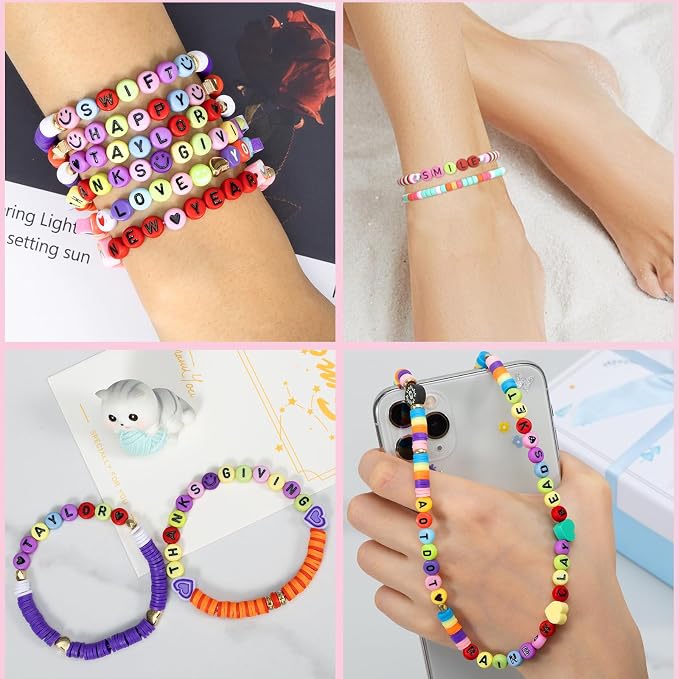 ARTDOT 800 Pieces Assortment Letter Beads - Image 4