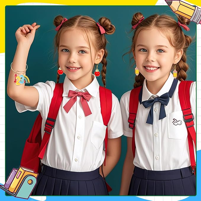 MARFOREVER Back to School Charms, First Day of School Enamel Pencil Book - Image 6