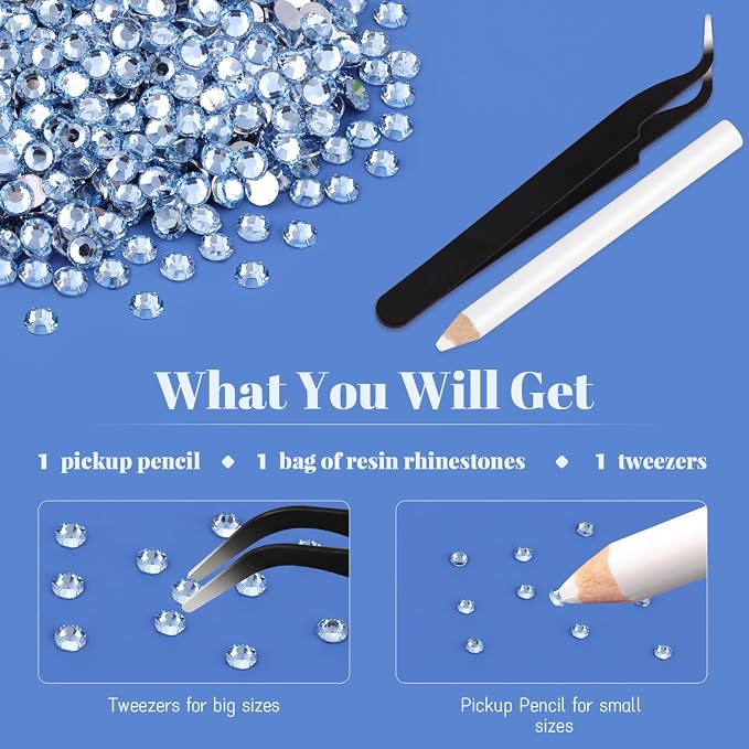 6000PCS 4mm Resin Rhinestones in Bulk, Bedazzling Flatback Crystals Rhinestones - Image 7