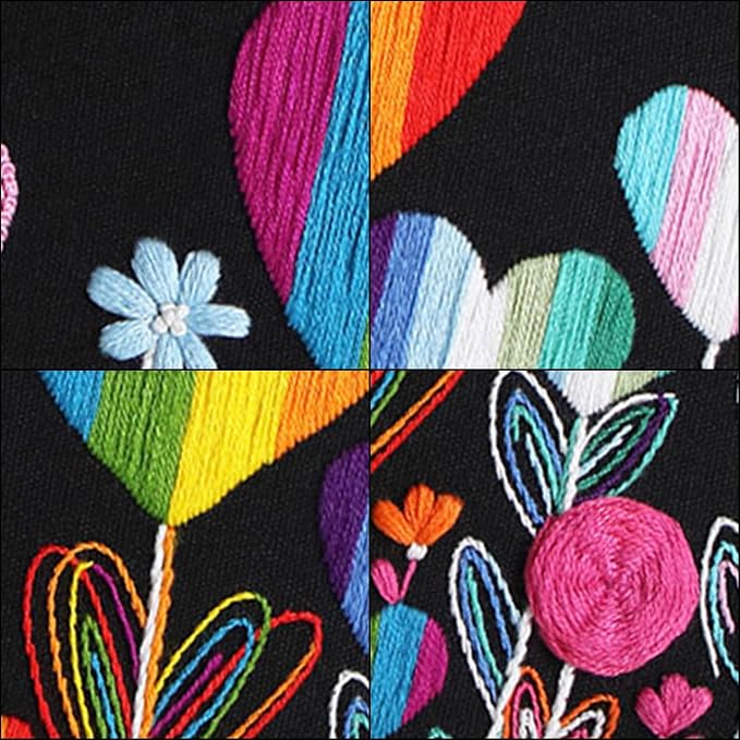 Louise Maelys Flower Beginners Embroidery Kits, Cross Stitch Kit - Image 4
