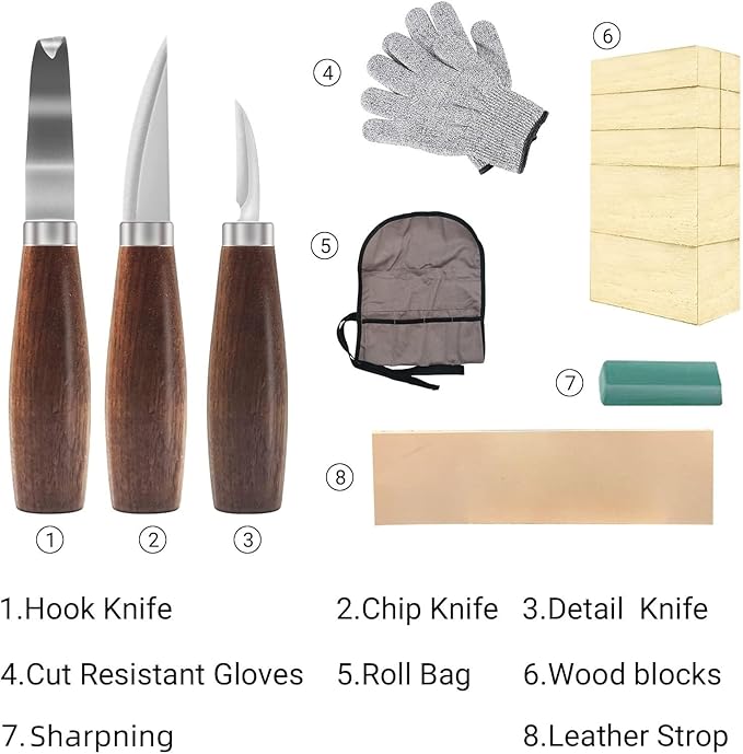 Cor cordium Wood Whittling Kit - Image 2