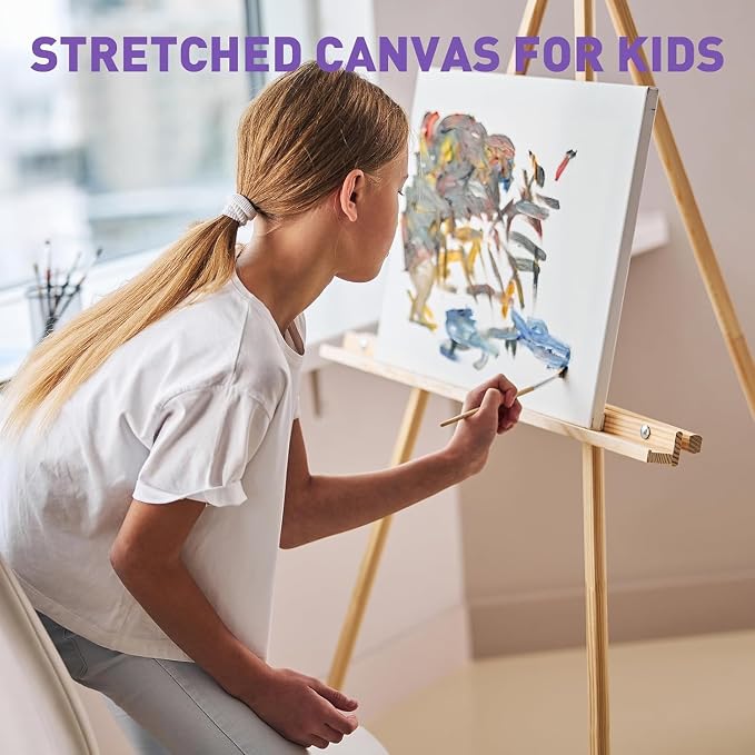 ESRICH 20x20 Stretched Canvas for Painting, 3 Pack Square Canvas for Painting - Image 8