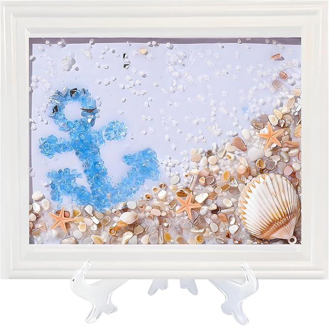 CIYOJA Sea Glass Stained Glass Kit Anchor – DIY Craft Kit by CIYOJA