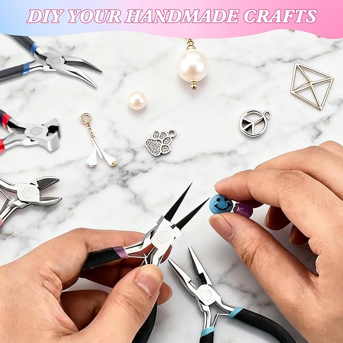 URSKYTOUS 5Pcs Jewelry Pliers Set Pliers - Image 4