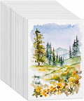 TaoBary 300 Pcs 5 x 7 Inch Watercolor Paper Sheet Bulk 140lb 300gsm White Cold by TaoBary