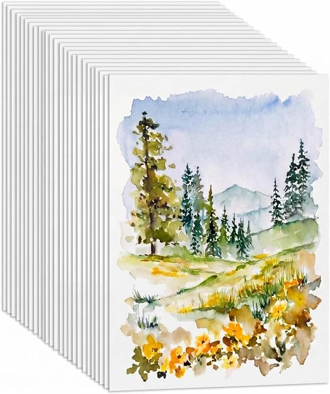 TaoBary 300 Pcs Watercolor Paper Sheet Bulk 11 x 15 Inch White Cold Press Paper by TaoBary