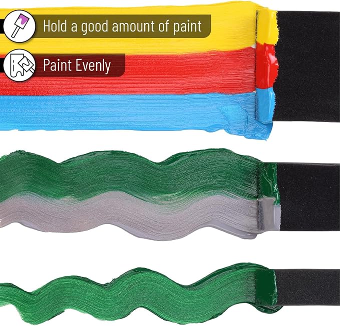 Bates Foam Paint Brushes, 120 Pack, Sponge Brushes - Image 5