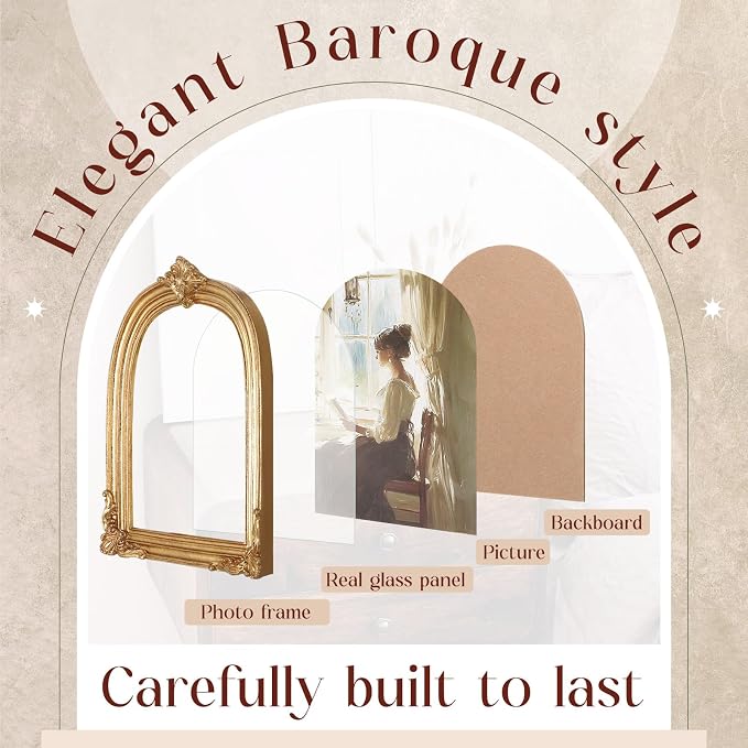 Wonderjune 7 Pcs Vintage Picture Frames Set - Image 4