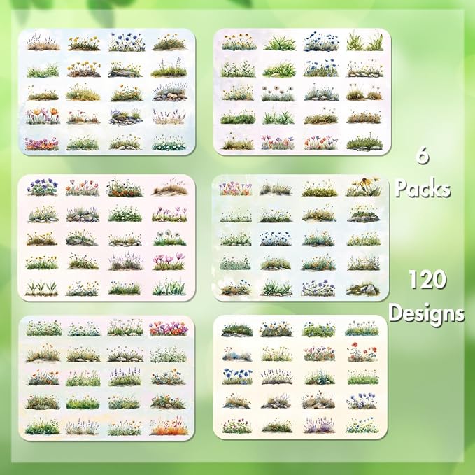 Scrapbook Flower Stickers - Image 5