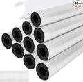 10 Pack Self-Adhesive Pipe Insulation Sleeve, Pre-Slit Foam Tube with Aluminum Foil Cover for Winter, Spigot, Sprinkler, Water Heater Pipes, Scratch-Proof and Non-Corrosive (Silver, 1.3 Ft x1Inch)