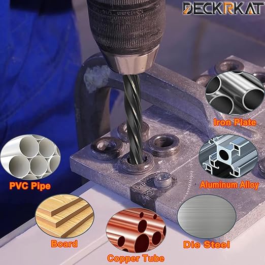 7/8" Reamer Drill Bit for Metal, M2 HSS Taper Reamer for Steel, Alloy, Wood, Plastic to Align, Enlarge Holes – 5-Spiral Flutes, 1/2" Non-Slip Shank, 22mm Car Reamer, Bridge Construction Reamer.