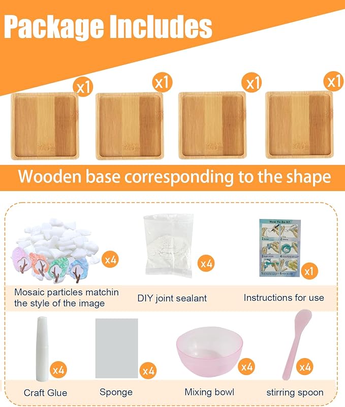 4 Sets DIY Mosaic Kits for Adults - Image 3