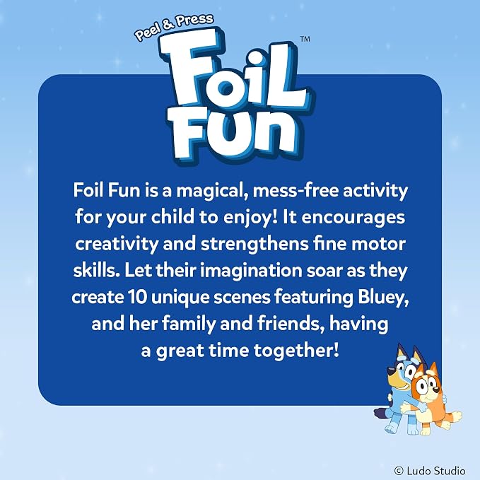 Skillmatics Bluey Foil Fun – Mess-Free DIY Art & Craft Kit - Image 8