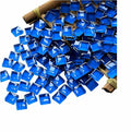 Sea Blue Mosaic Tiles Squares Crystal Mosaic Glass Tile by Ricytnig