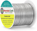 Mandala Crafts 14 Gauge Gray Anodized Aluminum Craft Wire, 60 FT | Colored by MandalaCrafts