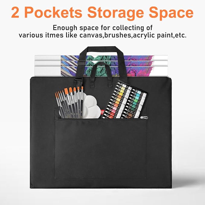 GOTIDEAL Large Art Portfolio Bag, 24x36 Inches Waterproof Art Portfolio Case - Image 3