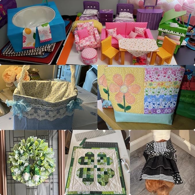 Cotton Fabric DIY Making Supplies Quilting Patchwork Fabric Fat Quarter Bundles - Image 6