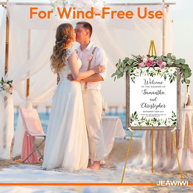 JEAWIWI 1PCS Golden Easel Stand - Image 6