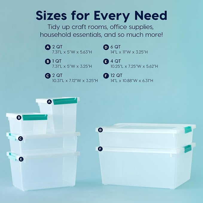 IRIS USA 4 Qt. Craft Storage Bins - Image 4