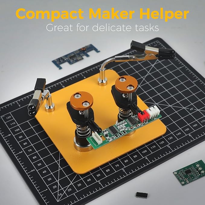 Helping Hands Clamp Metal, Adjustable Third Hand Soldering Holder Stand - Image 7