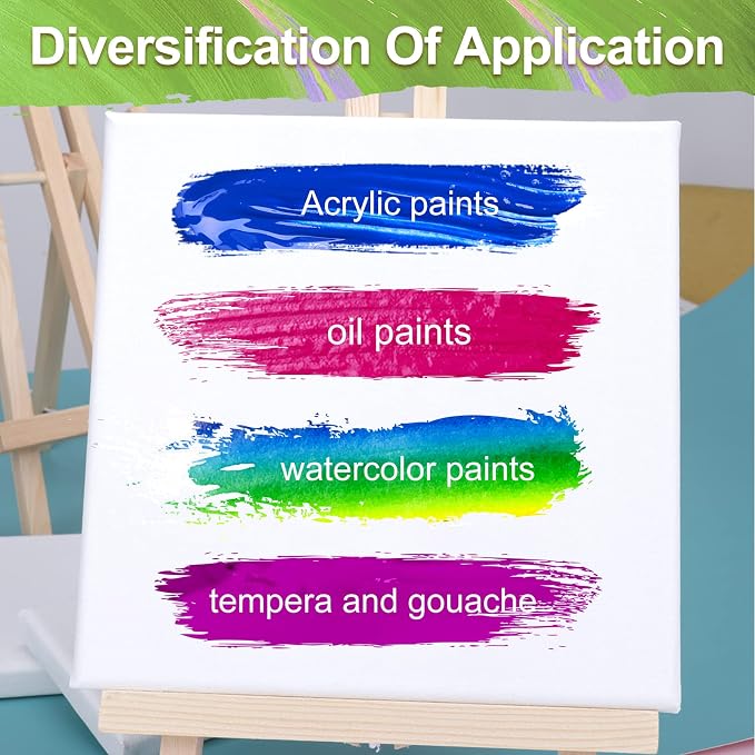 14 Packs Stretched Canvases for Painting, Round Canvas - Image 4
