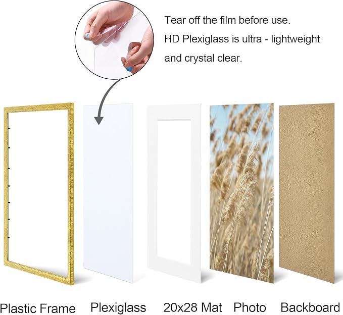 Vittanly 24x32 Picture Frames Set of 2, Ornate Vintage Photo Frame - Image 5