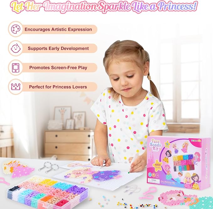 Meland Princess Fuse Beads Craft Kit - Image 4